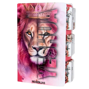 Bíblia Letra Grande | João Ferrreira de Almeida - ARC - Índice Abas Adesivas - Yeshua Rosa